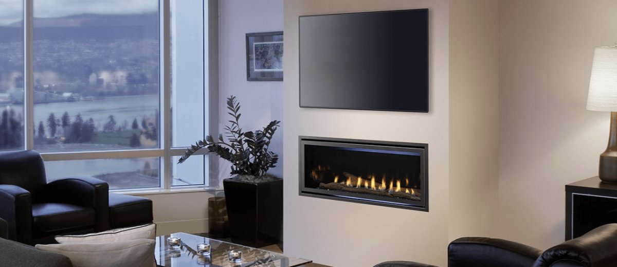 Majestic - Jade 32" direct vent gas fireplace with IntelliFire Touch ignition system - Natural Gas - JADE32IN - B - FireplacesProMajesticDirect - Vent Fireplace