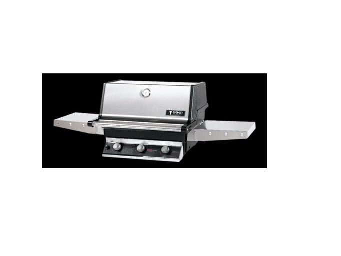 MHP Grills - Cast Stainless Steel Oval Burners and Heat Plates with SearMagic®, (2) Folding Shelves T3G4DD - NS/PS - FireplacesProMHP GrillsBurner