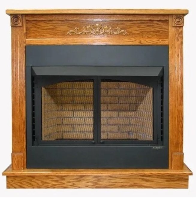 Model 1127 Deluxe Mantel, Vent Free Gas Fireplace(Mantel Only) - BUCK STOVE - FireplacesProBuck StoveVent Free Gas Fireplace