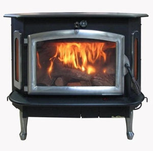 Model 91 Wood Stove with Door Options in Black, Gold, or Pewter - BUCK STOVE - FireplacesProBuck StoveWood Stove