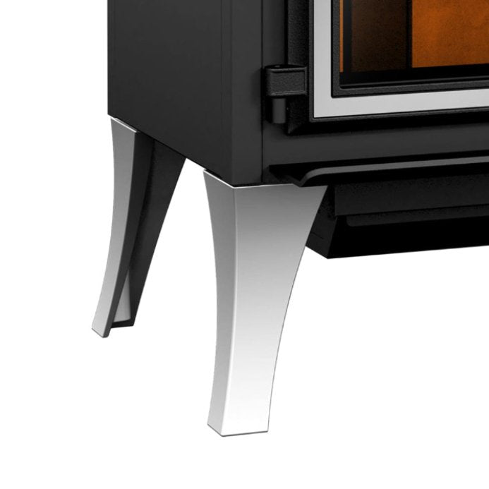 Nickel Leg Kit with Ash Pan, Straight - WLS1NB - EMPIRE STOVE - FireplacesProEmpire StoveLeg Kit