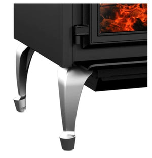 Nickel Queen Anne Leg Kit with Ash Pan - WLQ1NB - EMPIRE STOVE - FireplacesProEmpire StoveLeg Kit