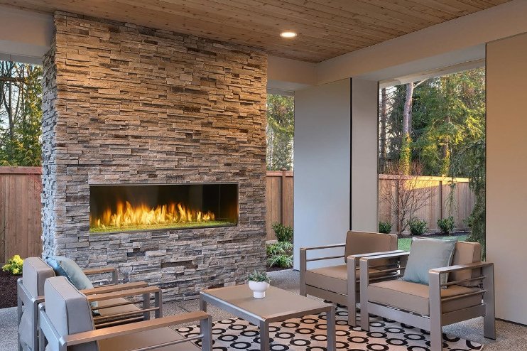 Outdoor Lifestyle's Single - Sided 60 - Inch Lanai Linear Fireplace with IntelliFire Ignition - ODLANAIG - 60 - OUTDOOR LIFESTYLE - FireplacesProOutdoor LifestyleOutdoor Fireplace