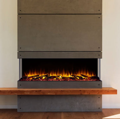 Scion Trinity - Modern Elegance with the 55" 3 - Sided Linear Electric Fireplace - SF - SCT55 - BK - SIMPLIFIRE - FireplacesProSimpliFireLinear Electric Fireplace