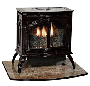 Spirit Stove Cast Iron Vent - Free, Medium Matte Black, Nat - AMERICAN HEARTH - FireplacesProAmerican HearthVent Free Stove