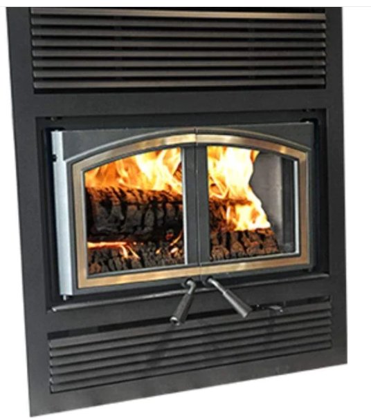 St. Clair 3000 - Wood Burning Fireplace with Blower, 3.0 cu.ft., Metallic Black - WB30FP - EMPIRE STOVE - FireplacesProEmpire StoveWood Burning Fireplace