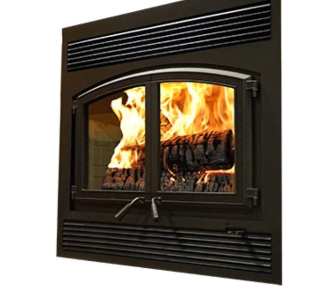 St. Clair 4300 - Wood Burning Fireplace with Blower, Metallic Black Finish - WB43FP - EMPIRE STOVE - FireplacesProEmpire StoveWood Burning Fireplace