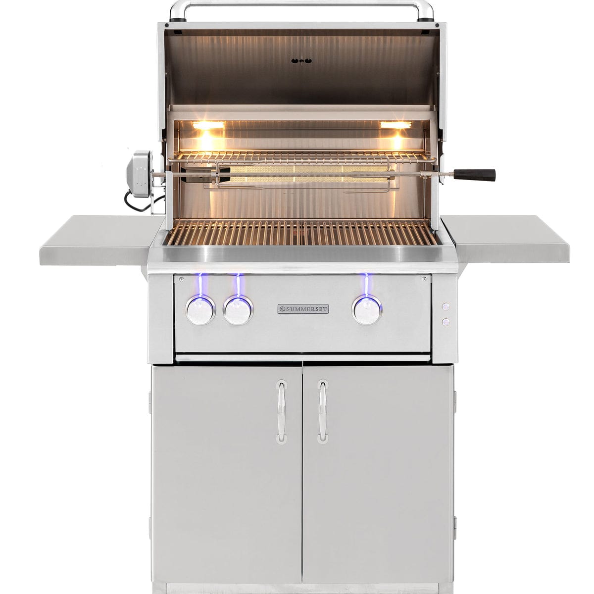 Summerset - Outdoor Kitchen Alturi 30" Freestanding BBQ Grill - LP/NG - 304 Stainless Steel - 26,000 BTUs - FireplacesProSummersetFreestanding Grill