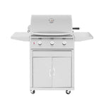 Summerset - Sizzler 26" Freestanding Grill - NG/LP - 443 Stainless Steel - 12,000 BTUs - FireplacesProSummersetFreestanding Grill