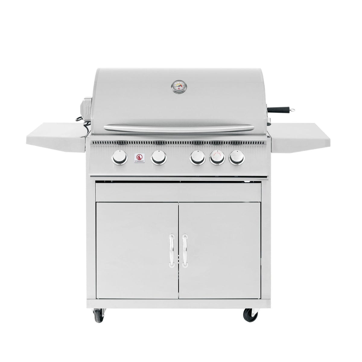 Summerset - Sizzler 32" Freestanding BBQ Grill - NG/LP - 443 Stainless Steel - 12,000 BTUs - FireplacesProSummersetFreestanding Grill