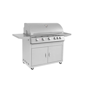 Summerset - Sizzler 32" Freestanding BBQ Grill - NG/LP - 443 Stainless Steel - 12,000 BTUs - FireplacesProSummersetFreestanding Grill