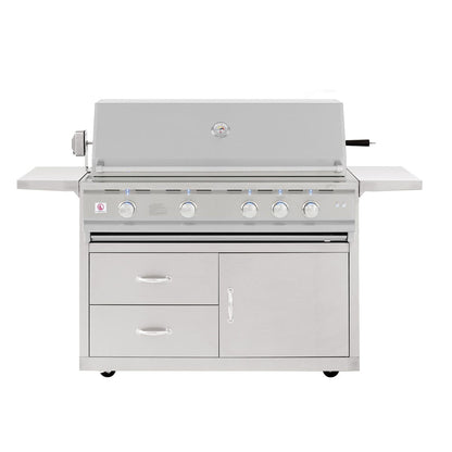 Summerset - TRL 44" Deluxe Freestanding BBQ Grill - NG/LP - 304 Stainless Steel - 20,000 BTUs - FireplacesProSummersetFreestanding Grill