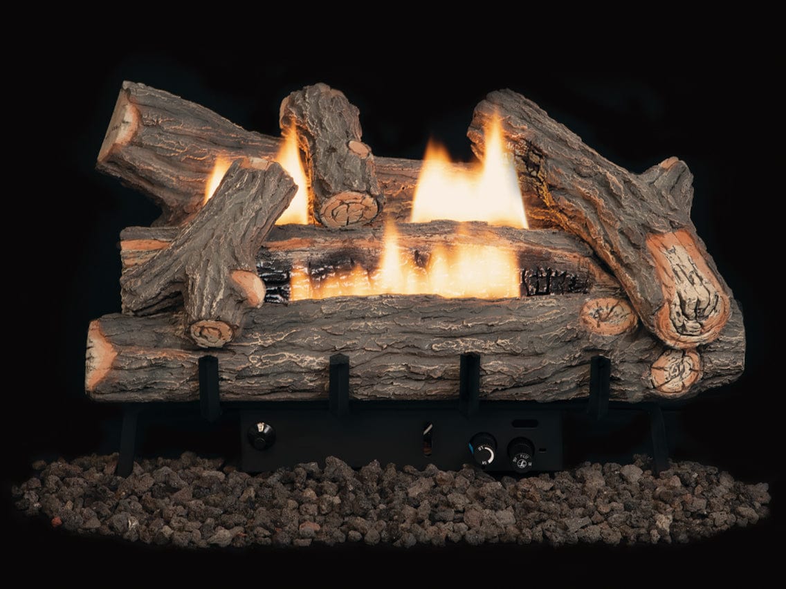 Superior - Double - Flame 24" Crescent Hill Logs, HD Fiber - LVD24CHHD - FireplacesProSuperiorVent - Free Logs