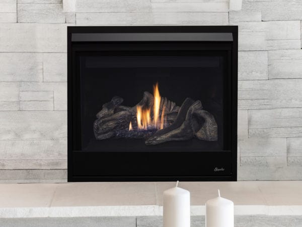 Superior - DRC3035 35" Contemporary Direct Vent, Elec, Top/Rear - Natural Gas - DRC3035DEN - B - FireplacesProSuperiorDirect - Vent Fireplace