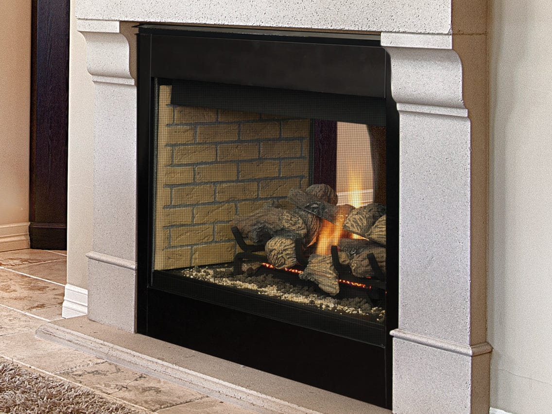 Superior - DRT40PF 40" Direct Vent, Peninsula, Electric Ignition - Natural Gas - DRT40PFDEN - FireplacesProSuperiorDirect - Vent Fireplace