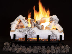 Superior - Dual - Burner 24" Ashton White Birch Logs 7 pcs Set - ASHTONBIRCH24 - FireplacesProSuperiorVented Logs