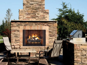 Superior - Dual - Burner Outdoor 24" Smoky Weathered Oak Logs 7 pcs Set - SMOKYWEATHERED24O - FireplacesProSuperiorVented Logs