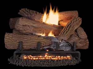 Superior - Mega - Flame 24" Mossy Oak Logs, Concrete - LMF24MOA - FireplacesProSuperiorVent - Free Logs