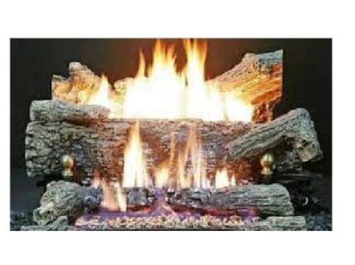 Vent - Free Log Sets, EV100 Oak (Ceramic), Natural Gas/Liquid Propane (NG - BUCK STOVE - FireplacesProBuck StoveVent Free Log Set