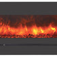 Wall Mount / Flush Mount Electric Fireplace with a Steel Surround and Glass Media - AMANTII - FireplacesProAmantiiWall Hanging Electric Fireplace