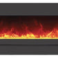 Wall Mount / Flush Mount Electric Fireplace with a Steel Surround and Glass Media - AMANTII - FireplacesProAmantiiWall Hanging Electric Fireplace