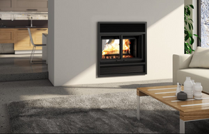 Westmount See-through Wood Fireplace with Four 8" x 36" Chimney Lengths - FP5SBOK - VALCOURT