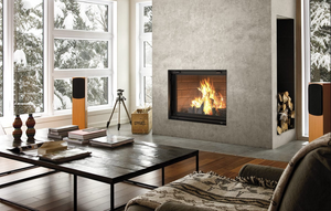 Antoinette Wood Fireplace with Four 8" x 36" Chimney Lengths - FP7CBK - VALCOURT