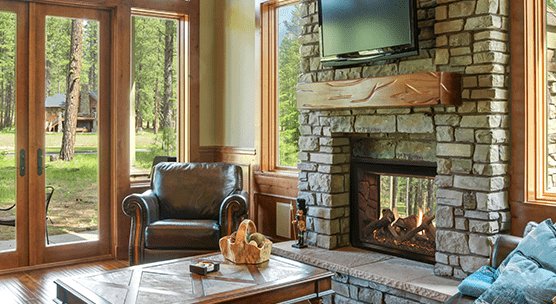 White Mountain Hearth - Rushmore Clean - Face Direct - Vent Fireplace, See - Through 40TruFlame Technology, Multi - Function System includes Thermostat Variable Remote Control - NG/LP - FireplacesProWhite Mountain HearthDirect Vent Gas Fireplace