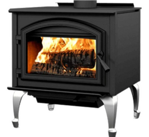Gateway 3500 - Metallic Black Wood-Burning Stove- WB35FS- EMPIRE STOVE