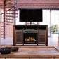 Xavier Media Console Electric Fireplace featuring log media - Model X - GDS23L8 - 1904GB - DIMPLEX - FireplacesProDimplexElectric Fireplace TV Stand