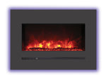 Amantii Wall Hanging Electric Fireplace Amantii 26" - 88" Wall Mount / Flush Mount Electric Fireplace