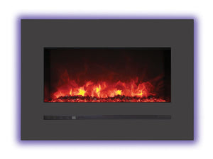 Amantii Wall Hanging Electric Fireplace Amantii 26" - 88" Wall Mount / Flush Mount Electric Fireplace