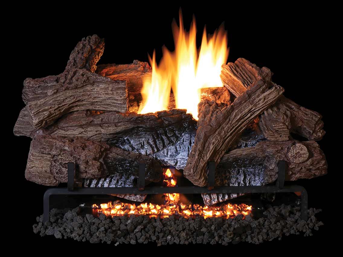 Superior Vent-Free Logs Superior - Triple-Flame 18" Wild Timber Logs, Concrete - LTF18WT LTF18WT