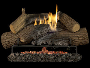Superior Vent-Free Logs Superior - Triple-Flame 24" Rugged Stack Logs, Concrete - LTF24RS LTF24RS