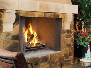 Superior Wood-Burning Fireplace Superior - WRE4536 36" Fireplace, White Herringbone Refractory Panels - WRE4536WH WRE4536WH