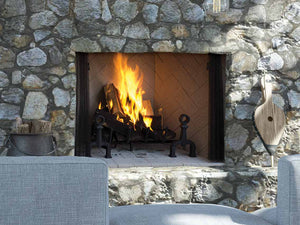 Superior Wood-Burning Fireplace Superior - WRT4550 50" Fireplace, White Stacked Refractory Panels - WRT4550WS WRT4550WS
