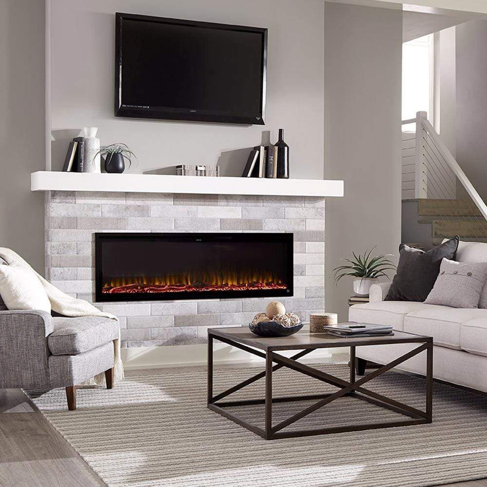 Touchstone Electric Fireplace Sideline Elite Smart 60" WiFi-Enabled Recessed Touchstone Electric Fireplace (Alexa/Google Compatible) 80037