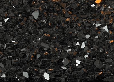 White Mountain Hearth Crushed Glass Empire White Mountain Hearth Crushed Glass, Black Polished, approx. 1 sq. ft. - DG1BKP DG1BKP