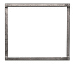 White Mountain Hearth Front and Inset Empire White Mountain Hearth Forged Iron Frame, Distressed Pewter DFF36FPD