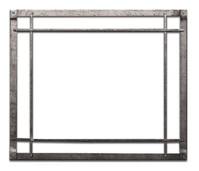 White Mountain Hearth Front and Inset Empire White Mountain Hearth Forged Iron Inset, Rectangle, Black - DFF40CBL DFF40CBL