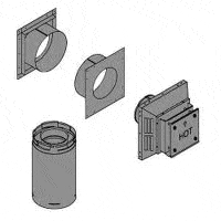 White Mountain Hearth Vent Kit Empire White Mountain Hearth DV Vent Kit for Rear vent, 5 to 7-in. wall thickness (Standard thru-the-wall venting). Includes SD46DVA06, SD46DVAHC, SD46DVAWT Firestop - DVVK4RP DVVK4RP